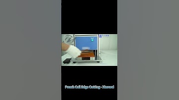 Lab Lithium pouch cell edge cutting machine #batteryproduction - Xiaowei