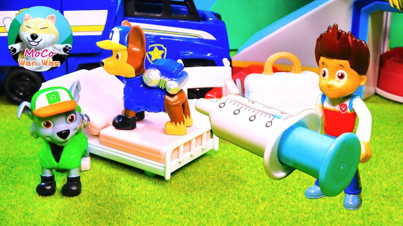 PAW Patrol (#1819) Kent injects Chase with an injection! Rocky