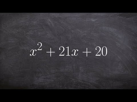 Learn how to factor a trinomial using a rectangle and the diamond method