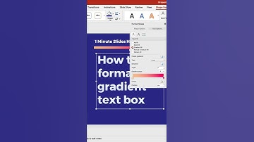 How To Format A Gradient Text Box in Powerpoint | AhaSlides