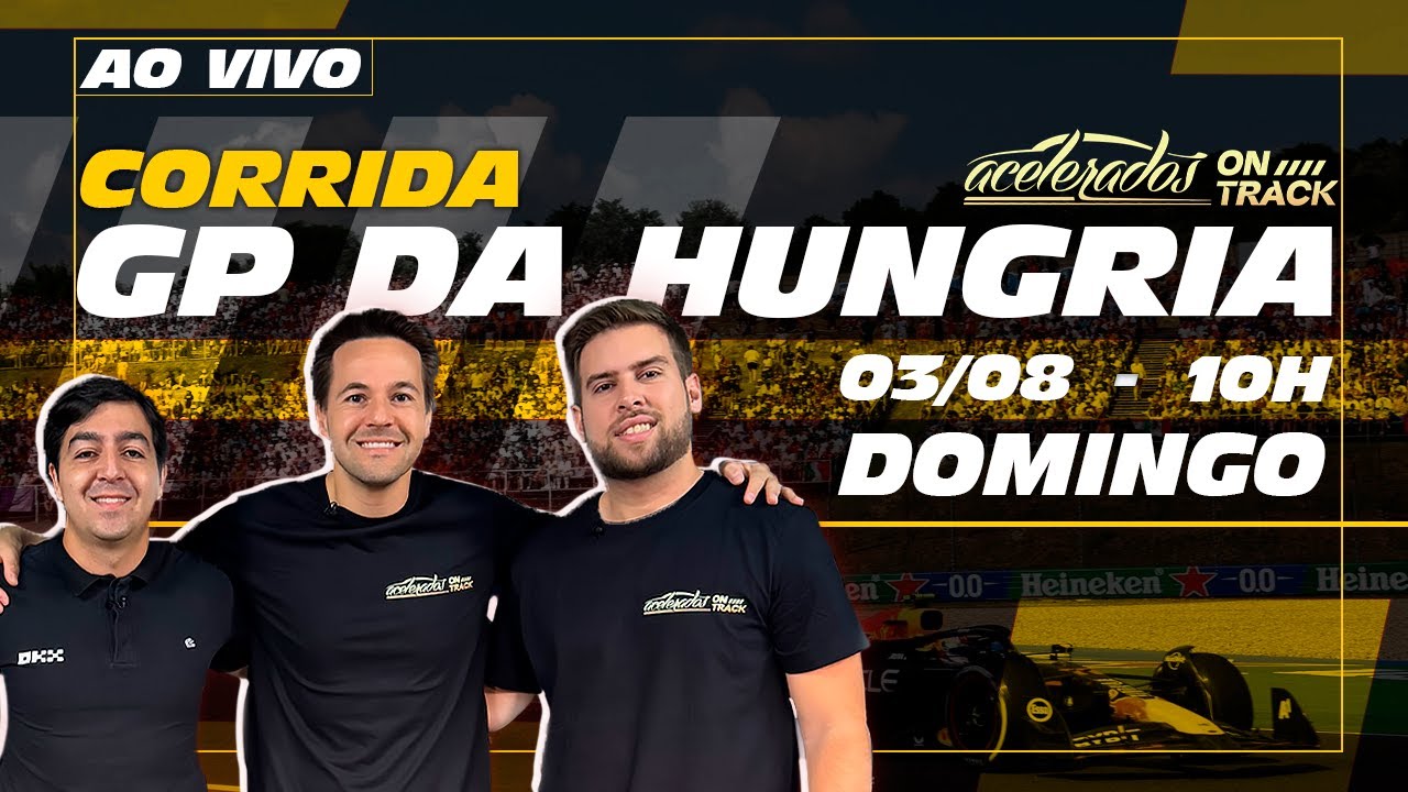 GP DA HUNGRIA DE FÓRMULA 1 - REACT AO VIVO - Acelerados On Track