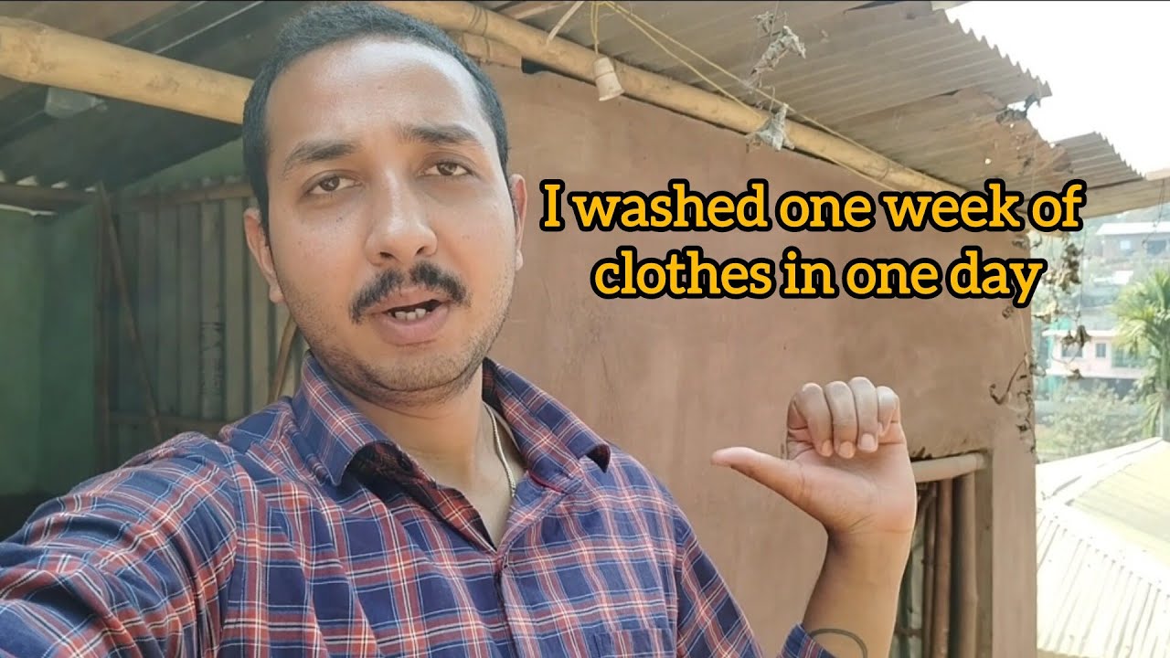 I washed one week of clothes in one day.
