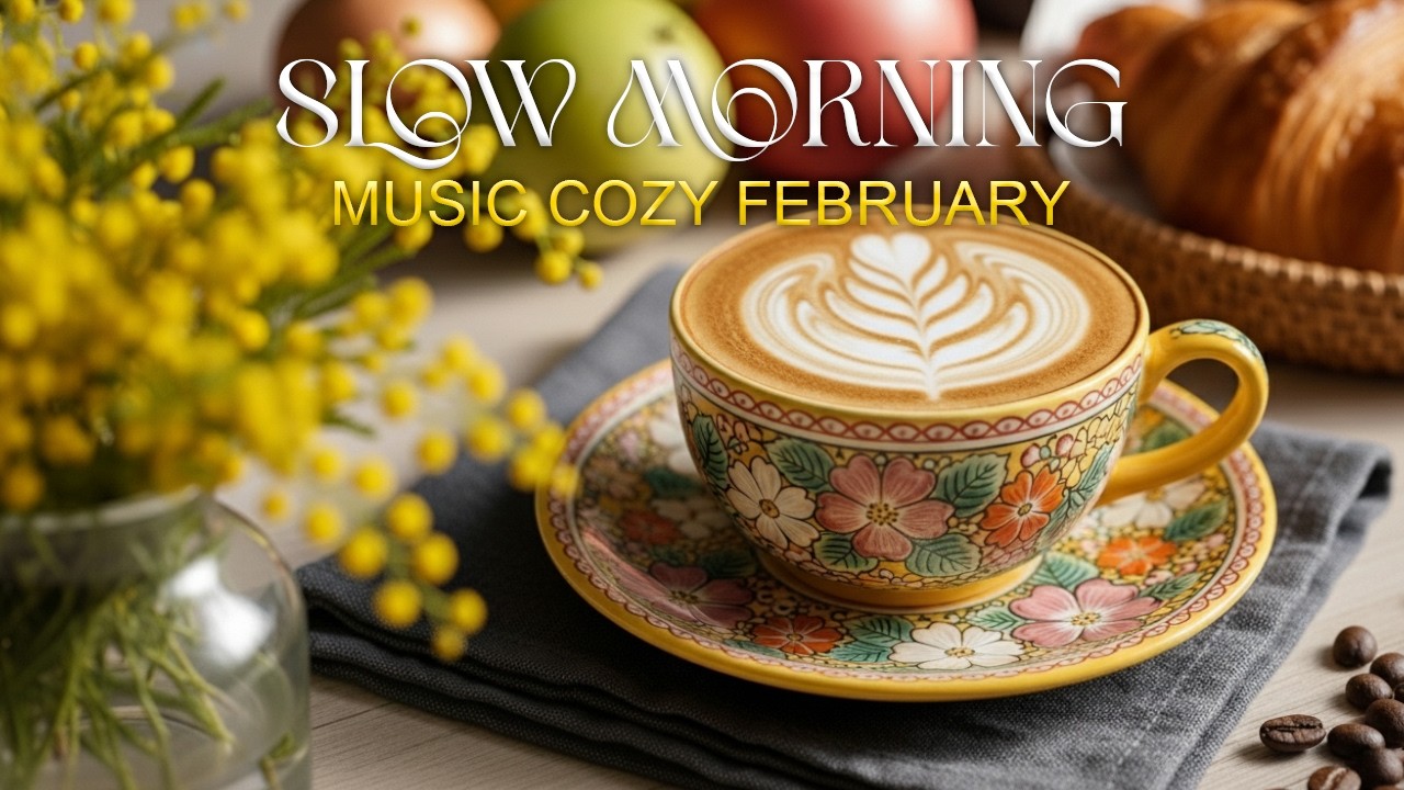 February’s Cozy Jazz 🎷 & Bossa Nova ☕ Relaxing Coffee Shop Music 🌙 for Studying 📖 & Working 💼
