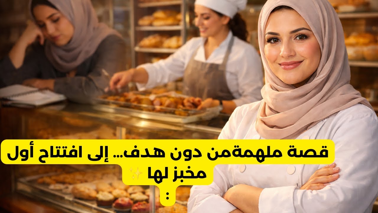 العنوان:من دون هدف… إلى افتتاح أول مخبز لها ✨ا