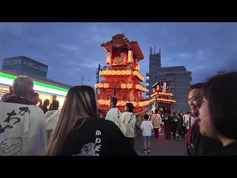 西条祭り 2025 御所神社遷座十周年奉祝行事　川沿町　帰路