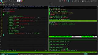 Finding roots of quadratic equation using C programming with explanation