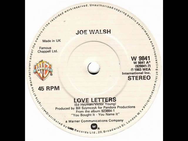 Joe Walsh - Love Letters