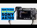 How to Turn ON Self Timer for Photos in Sony A6700? (Full Guide) || Self Timer in Sony Cameras