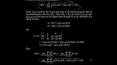 Calculus 15.5 Surface Area