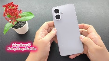 Infinix Smart10 Setting Change Font Size