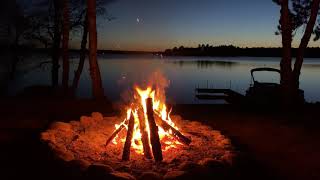 Sunset Campfire - Full 4k HD one hour video