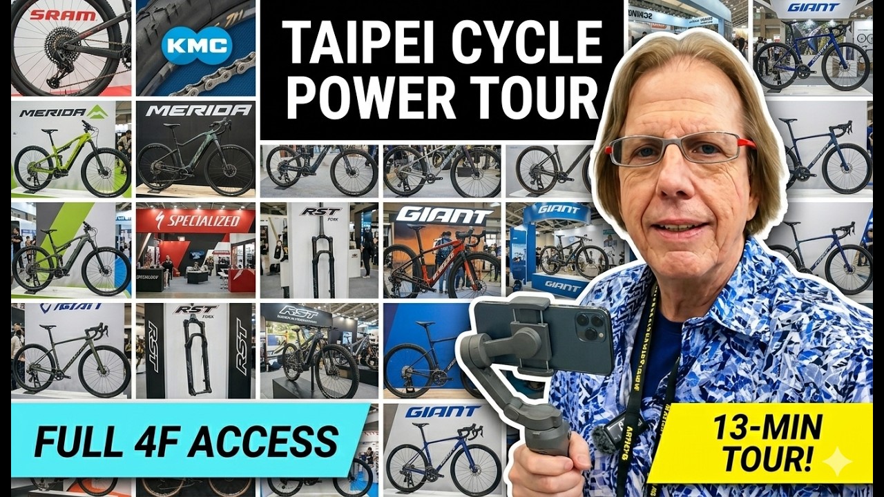 Full Access: Every Booth at 2026 Taipei Cycle 4F (13-Min Tour