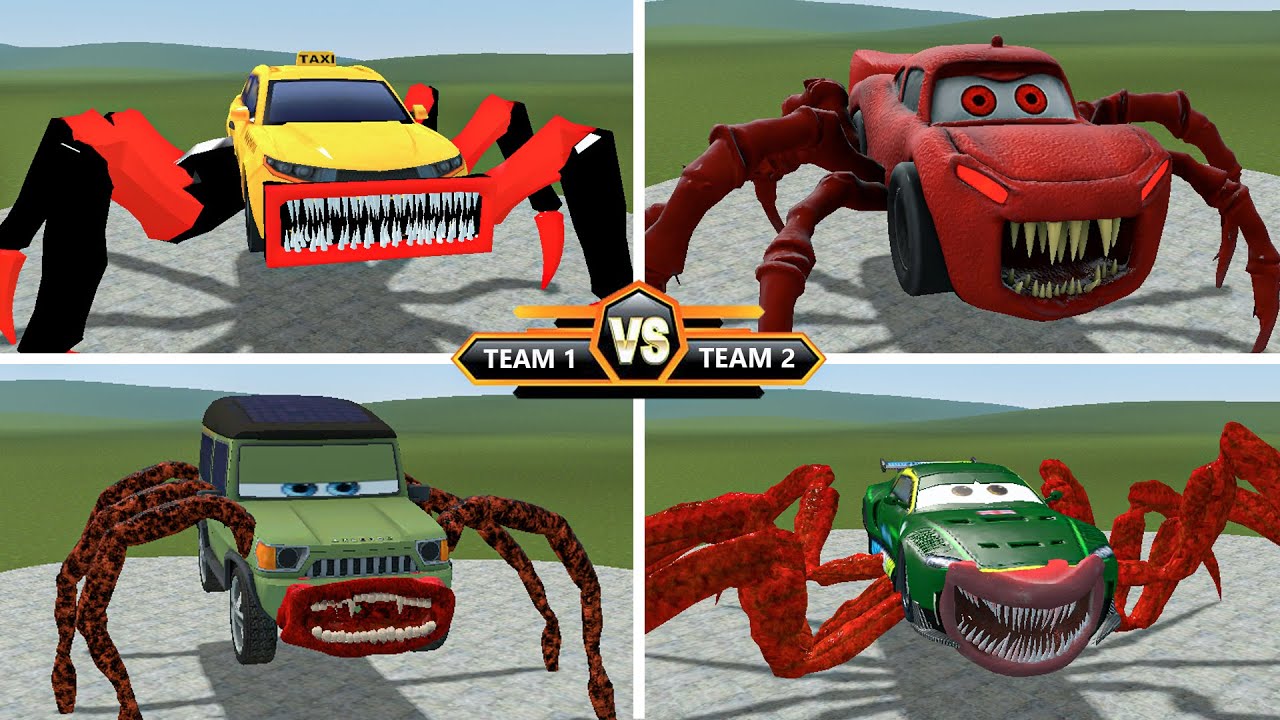 New Car Monster Battle: CAR EATER, BUS EATER,  BUS EATER BUILDING, MEGAHORN, THE BLOOP in Gmod