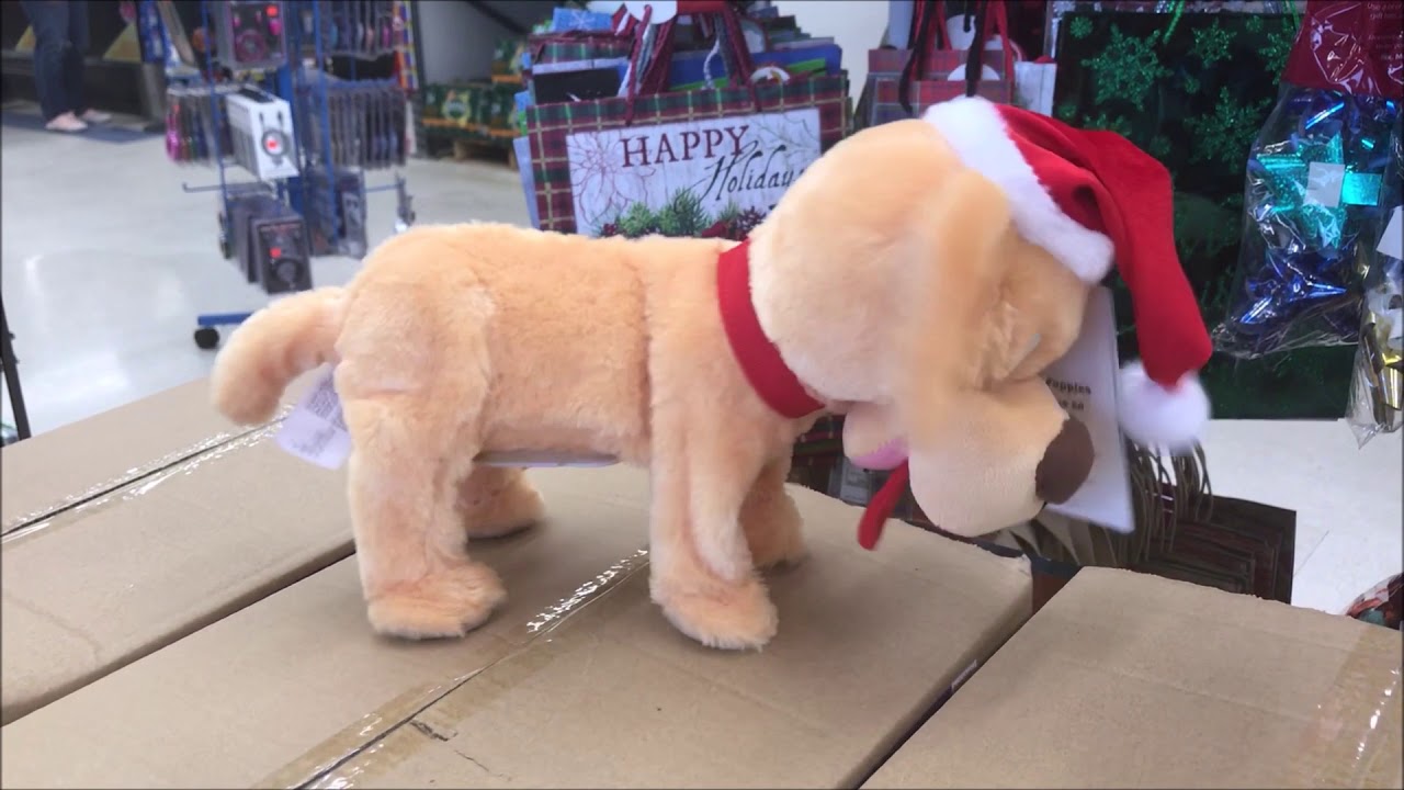 Novelty Musical Singing Dancing Christmas Dog Soft Toy, Merry Christmas