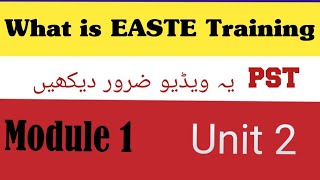 PST teachers ki training snc k baad Module 1 unit 2 right answers 100 % in video