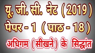 Learning theories in HINDI MEDIUM ugc nta net paper 1 Lecture 18 Learning theories in HINDI MEDIUM ugc nta net paper 1 Lecture 18