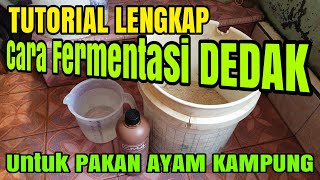 LENGKAP!! Cara Fermentasi Dedak Untuk Pakan Ayam. 