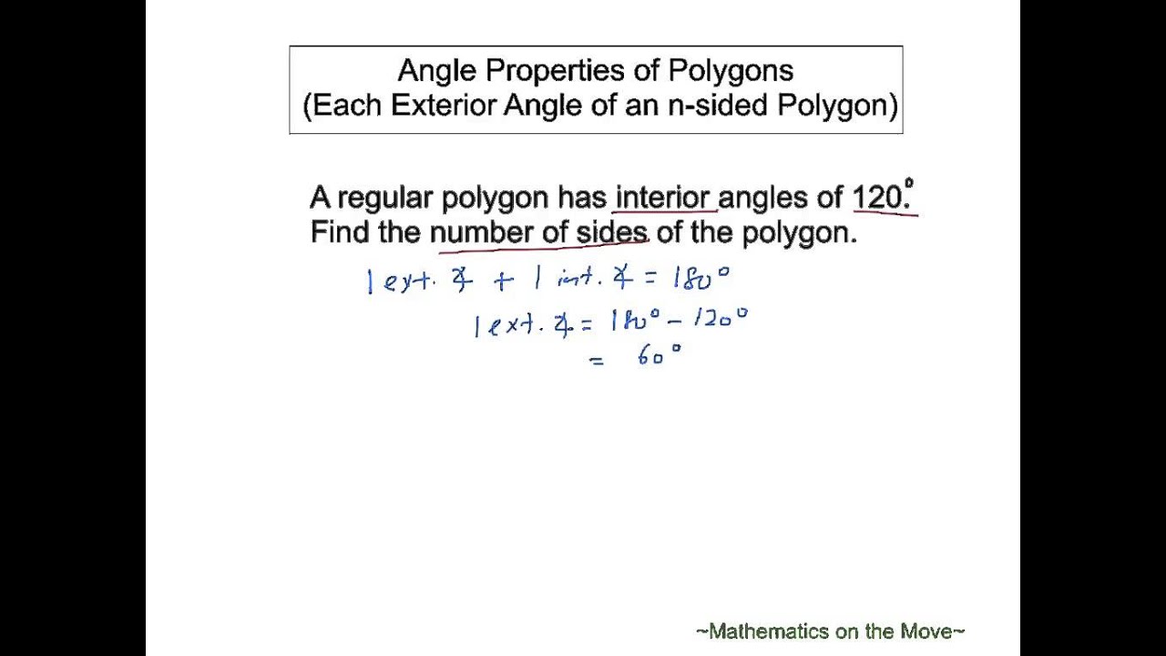 What Is Exterior Angle Of N Sided Polygon?