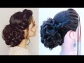 beautiful low messy bun hairstyle for gown | wedding gown hairstyle | pre wedding hairstyle | updo