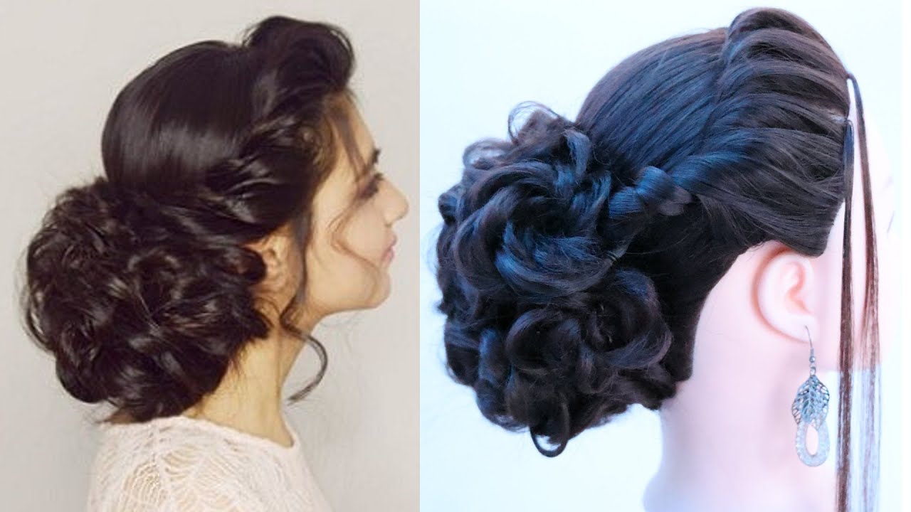 15 Bridal Hairstyles For Curly Hair, From Curly Back Bun To Side Swept Open  Curls