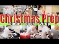 SUPER PRODUCTIVE ALL DAY CHRISTMAS PREP | CLEANING MOTIVATION | COOK + WRAP WITH ME | #HOMEMAKING