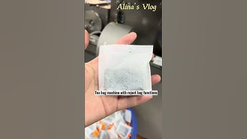 Tea bag packing machine with reject bag funtions video