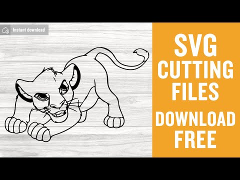 Disney Simba Svg Free Cutting Files for Silhouette Instant Download