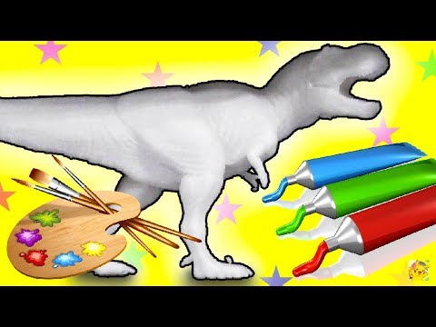 Como pintar um tiranossauro rex 