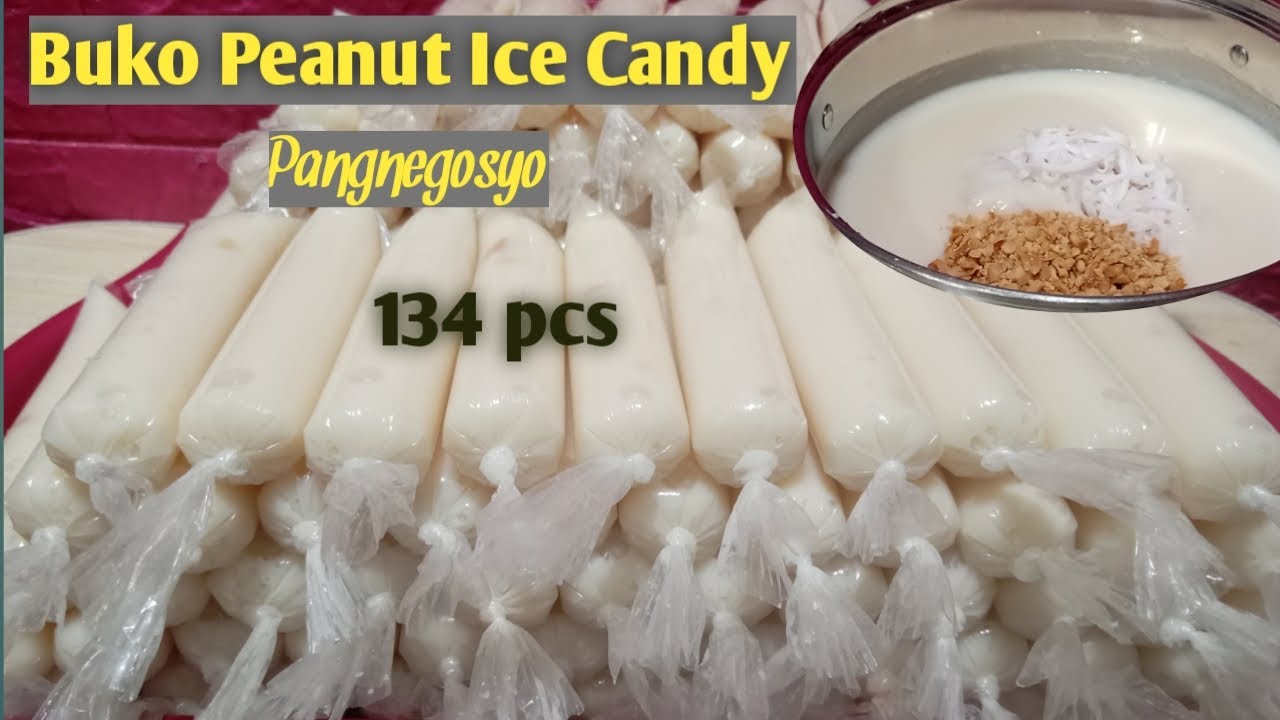 Buko Peanut Ice Candy na Pangnegosyo with Costing ll Pangnegosyo recipe