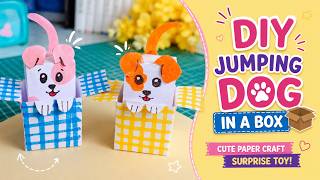 🐶 DIY Jumping Dog in a Box 📦 | DIY Surprise Gift Box Tutorial ✨