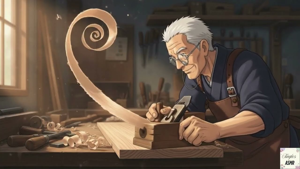 A Quiet Day of an Old Carpenter | Japanese Woodworking Journey (ASMR)