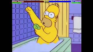 Bart Hits Homer With Chair Fatality