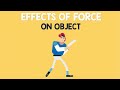 Effects of force on objects  animation