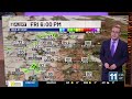 Still warm Friday, more storms ahead