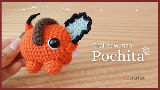 🔥😍 POCHITA Chainsaw man - Crochet Amigurumi Tutorial ❤️