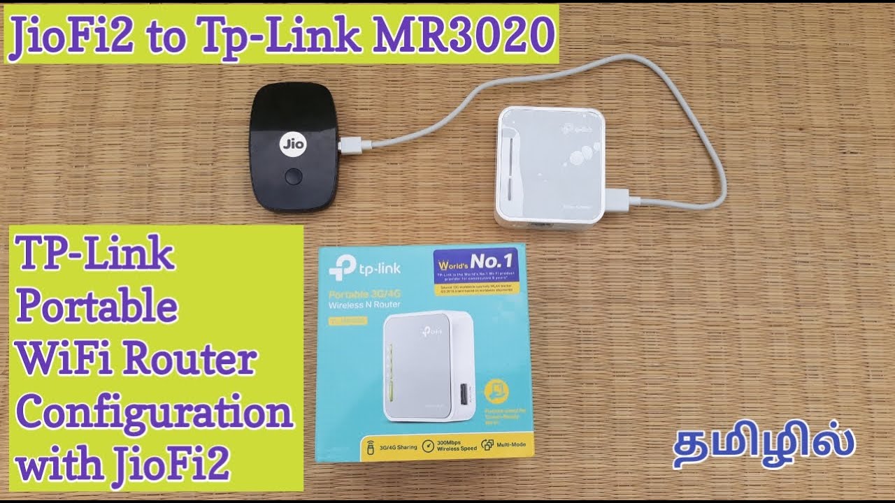 TPLink TL MR3020 Pocket Wireless Router Configuration With JioFi2 Modem 