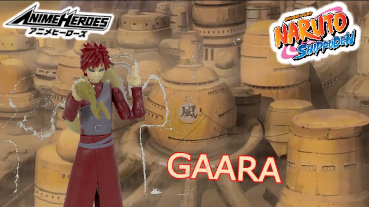 Boneco Naruto Shippuden Anime Heroes Gaara Bandai