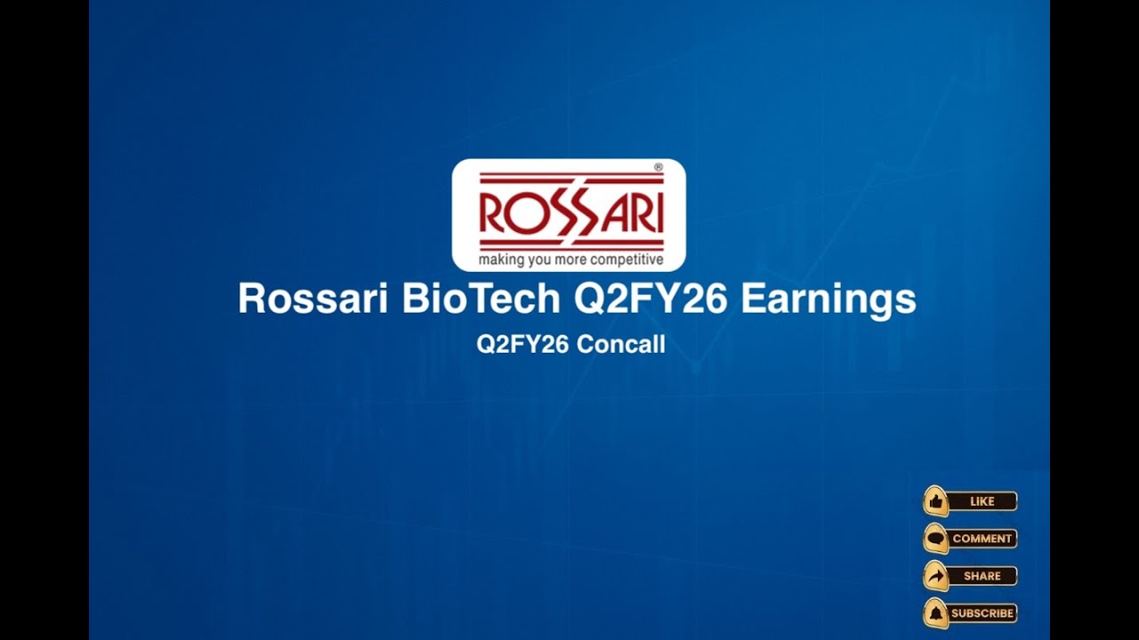 Rossari BioTech Q2FY26 Earnings Concall