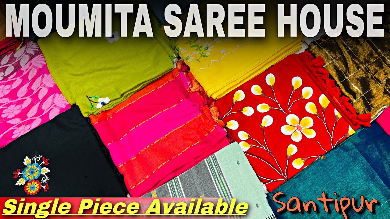 Mul cotton | Tissue Cotton | Resham Silk | Hand Print saree manufacturing in SANTIPUR 