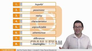 Gold First 2015 Unit 2 p17 Word Formation