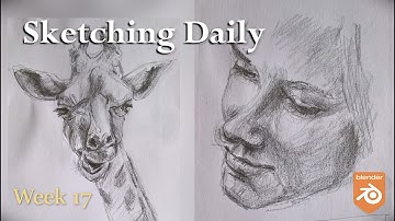 Sketching everyday Week 17 ✏️ #sketchingdaily #art #blender3d #greasepencil #2d #pencilsketch