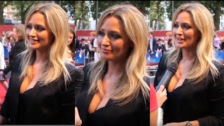 Hayley Mcqueen Huge Cleavage At Chariots Of Fire Premiere