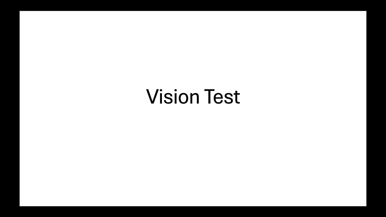 Vision Test 2 YouTube