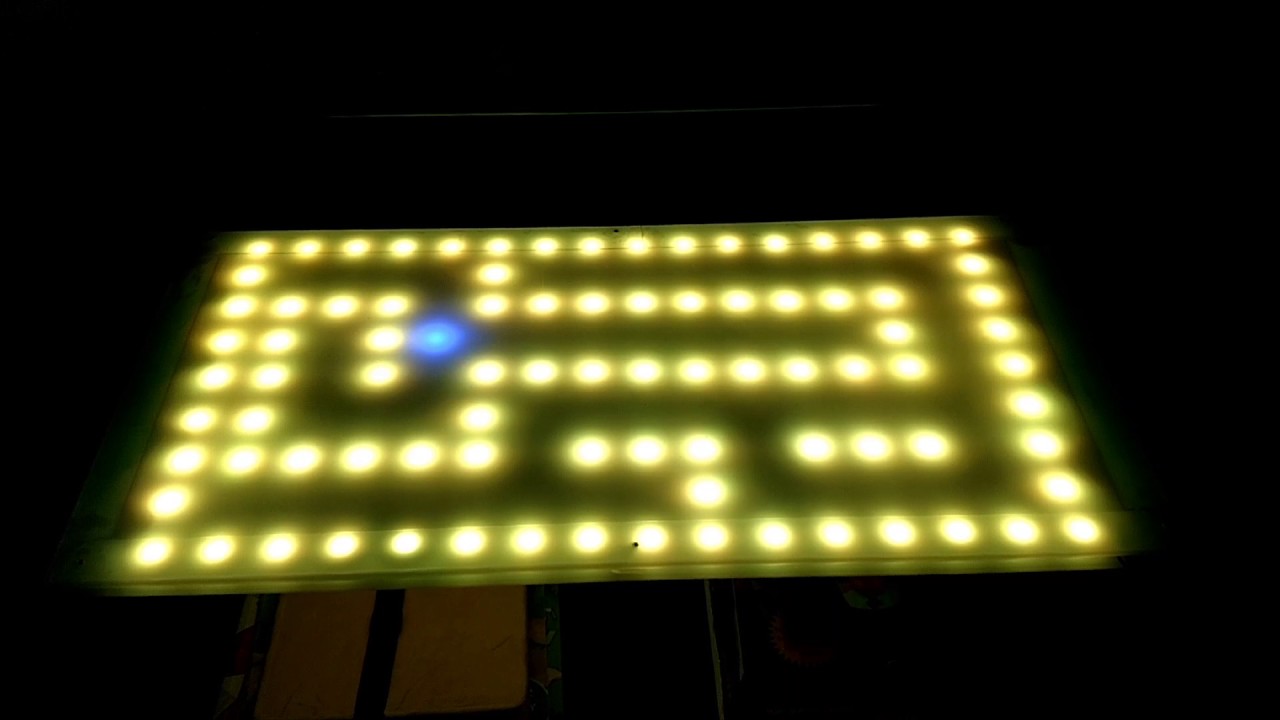 LED coffee table mouse in maze - YouTube