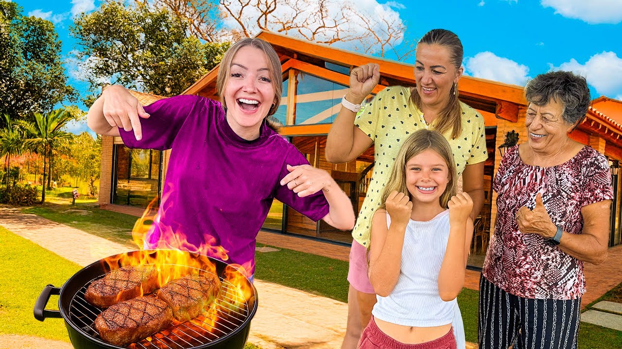 FIZ UM CHURRASCO DE DESPEDIDA NA FAZENDA