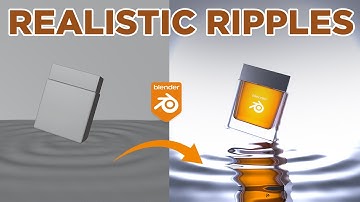 Realistic Water Ripple in Blender || Deepak Graphics