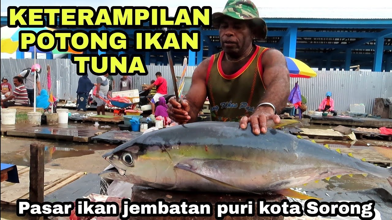 KETERAMPILAN PACE YAKOB POTONG IKAN TUNA 12kg