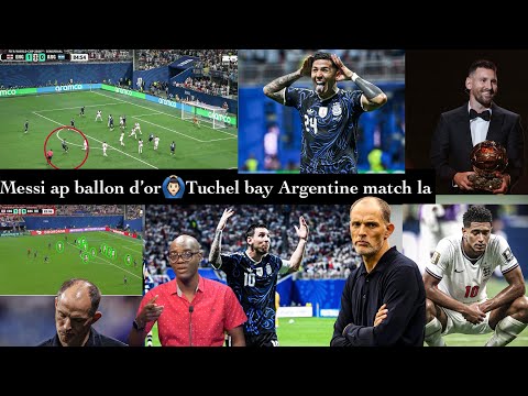Fred sou Argentine ki kalifye pou final, Messi ballon d’or/ Antrenè Angletè a bay match la, gwo deba