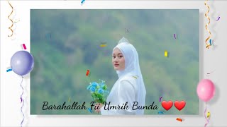 Download lagu Barakallah Fii Umrik Bunda Dinda Hauw ❤❤ #dindahw #reymbayang #rein