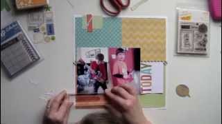 Inspiration to Creation 004 | A Scrapbook Layout